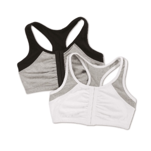 2 Fruit Of The Loom Moisture Control Racerback Bra - Picture 1 of 1